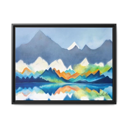 Blue and Gray Smokey Mountains Framed Wall Art
