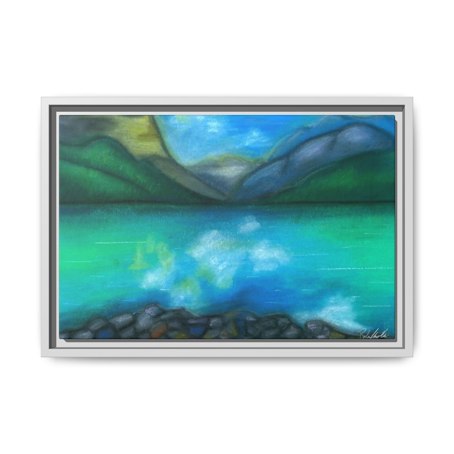 Mountain Lake Framed Wall Art