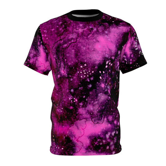 Rose Colored Galaxy Unisex T-Shirt (AOP)