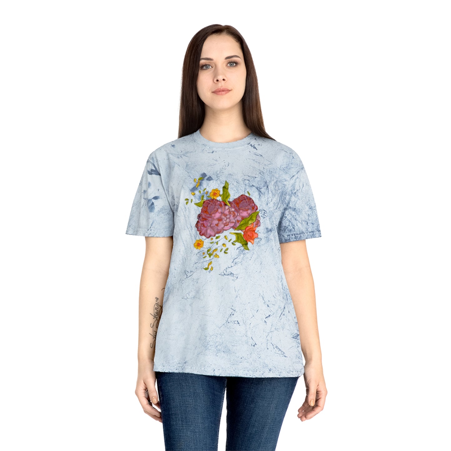 Vintage Flowers Unisex Color Blast T-Shirt