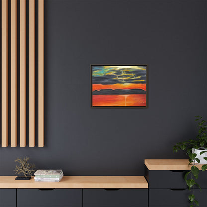 Sleeping Giant at Sunset Framed Wall Art