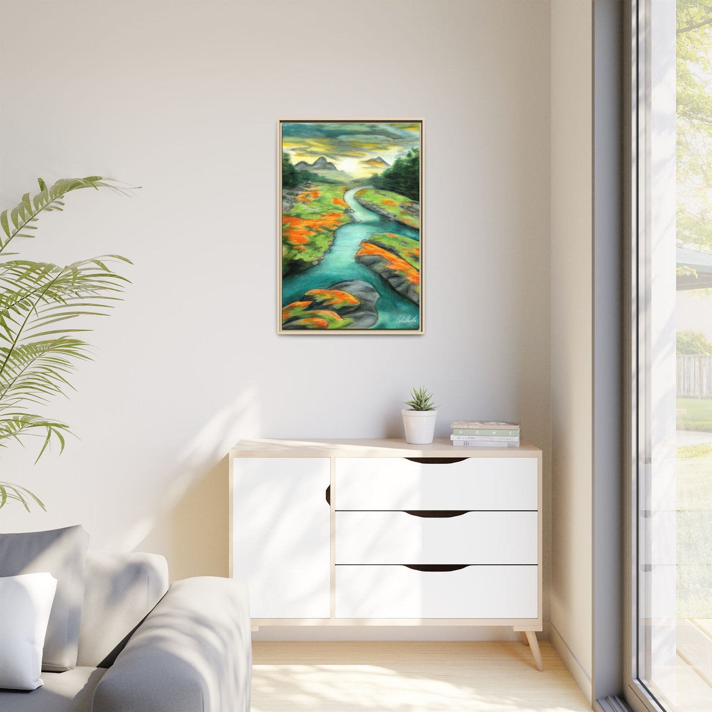 Mountain Stream Framed Wall Art