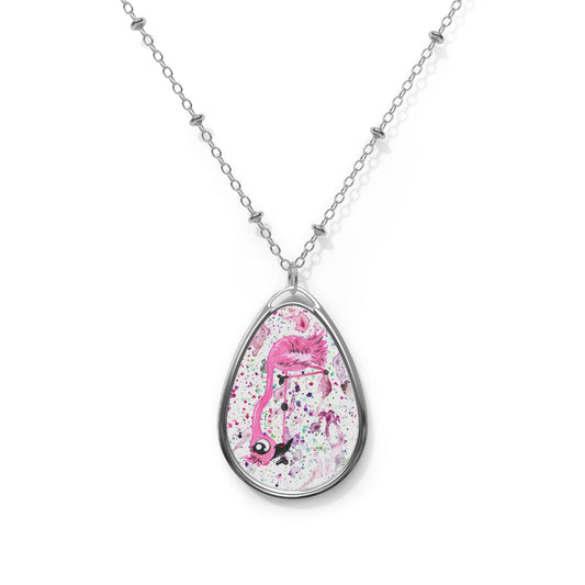 Flamingo 5 Oval Necklace