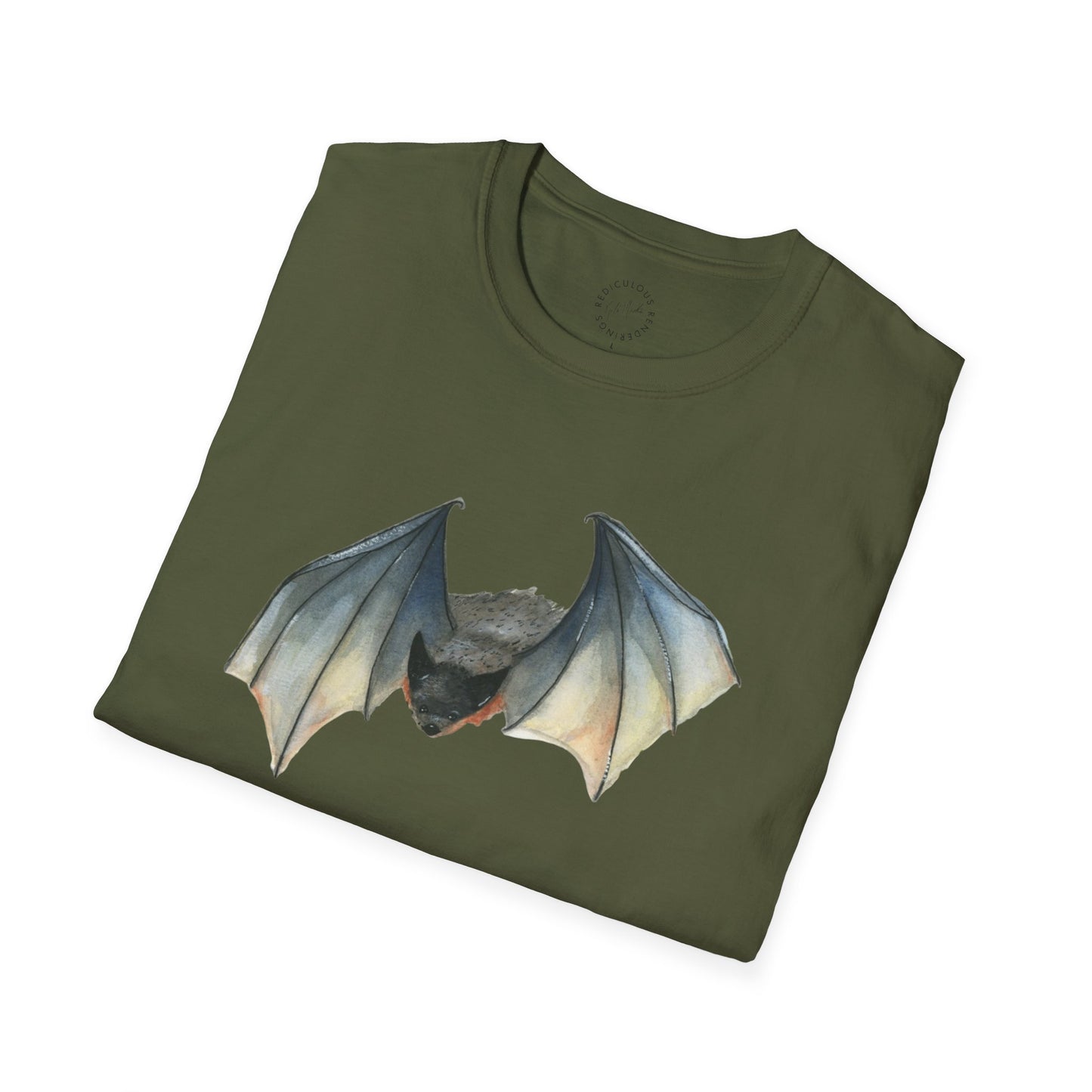 Flying Bat Unisex Softstyle T-Shirt