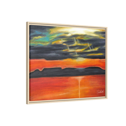 Sleeping Giant at Sunset Framed Wall Art