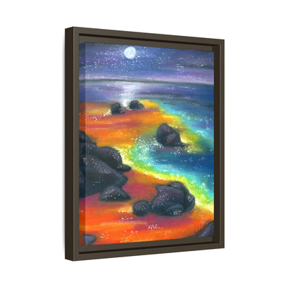 Beach at Night Frame Wall Art