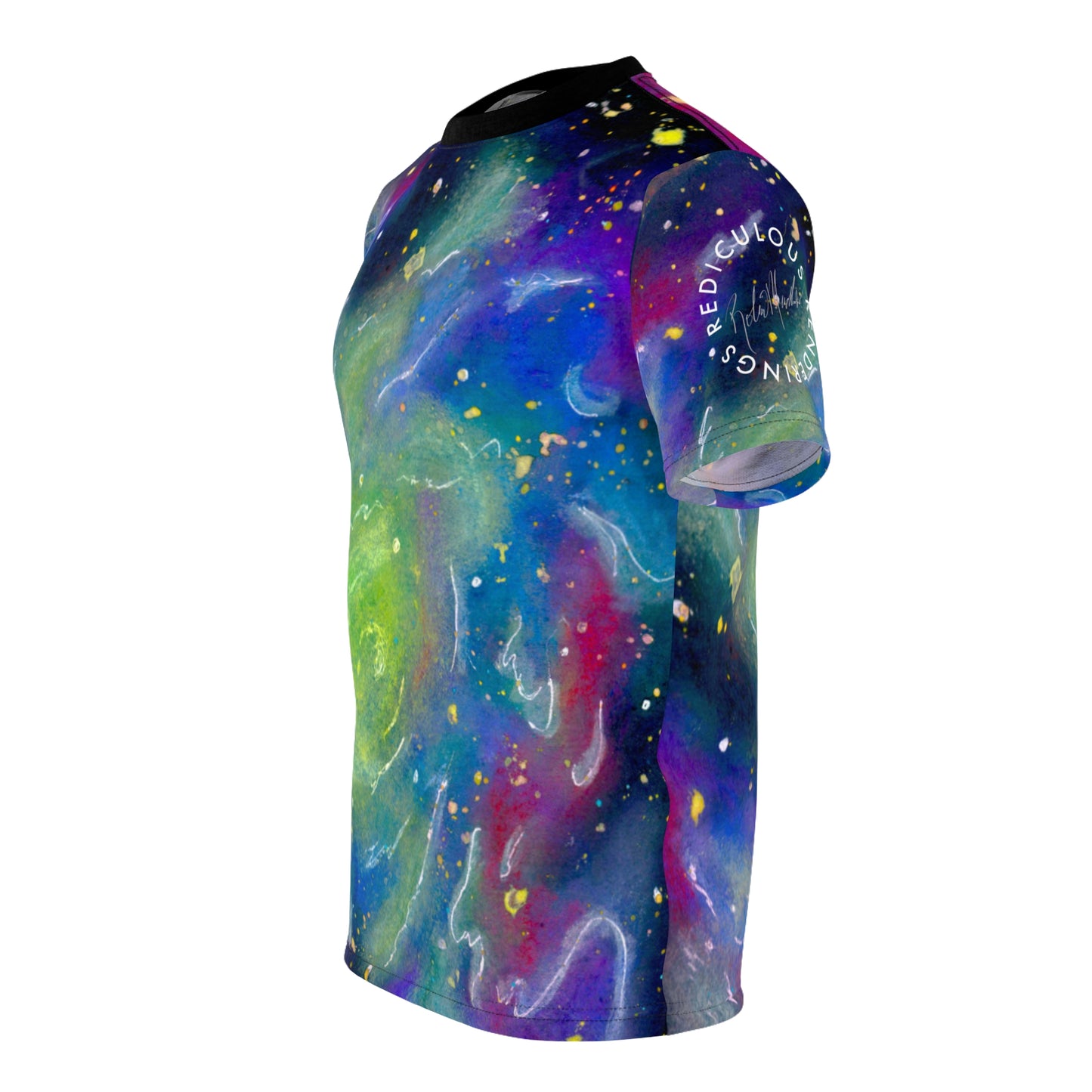 Rainbow Vortex Galaxy Unisex T-Shirt (AOP)