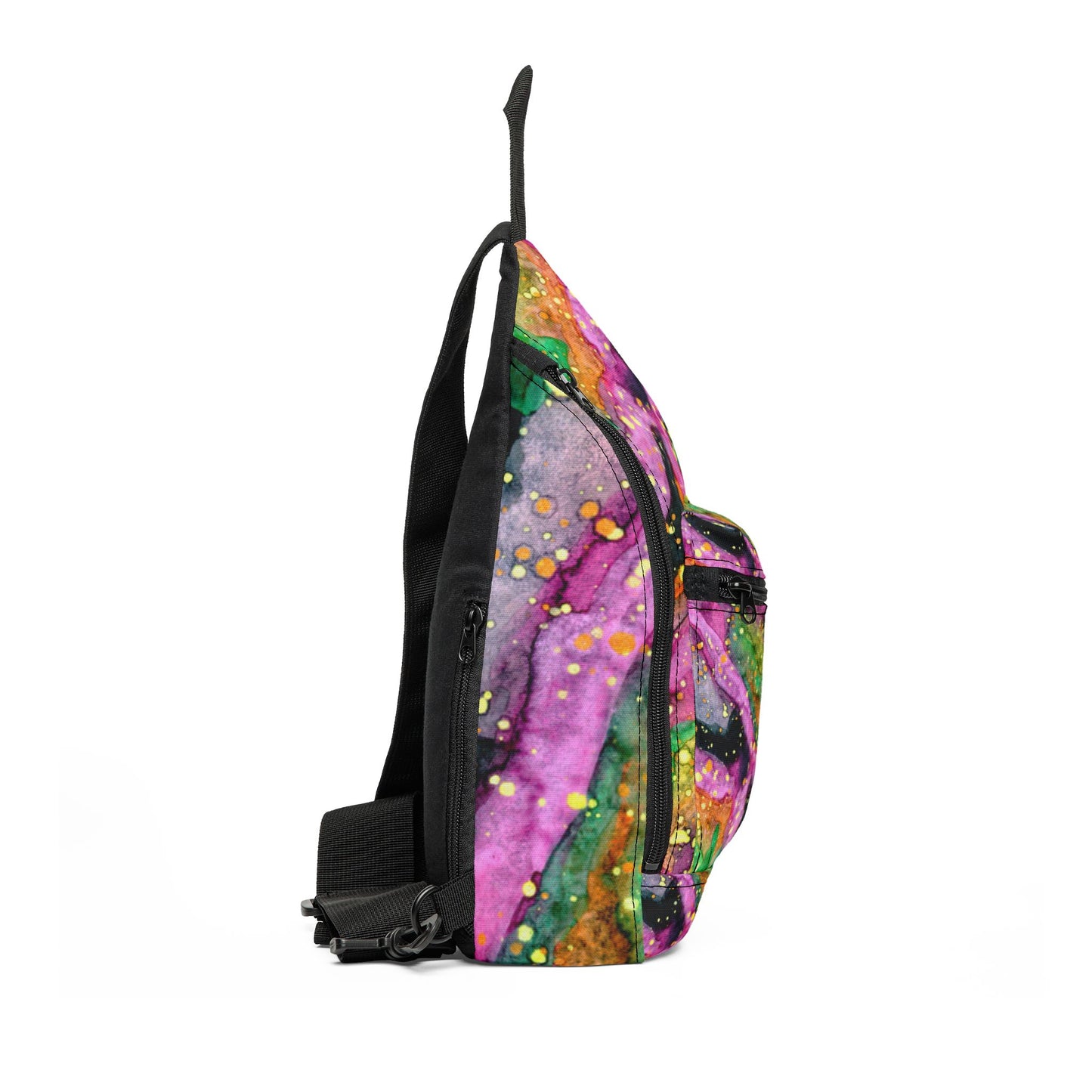 Galaxy Tie-Dye Sling Bag — Colorful Cosmic Crossbody for Everyday & Festival Use