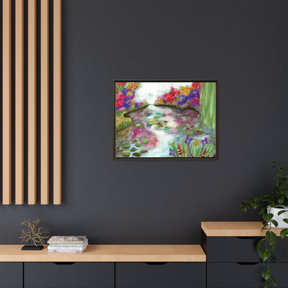 Floral Summer Pond Framed Wall Art