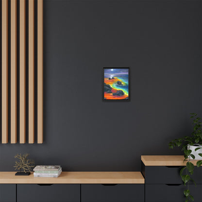 Beach at Night Frame Wall Art