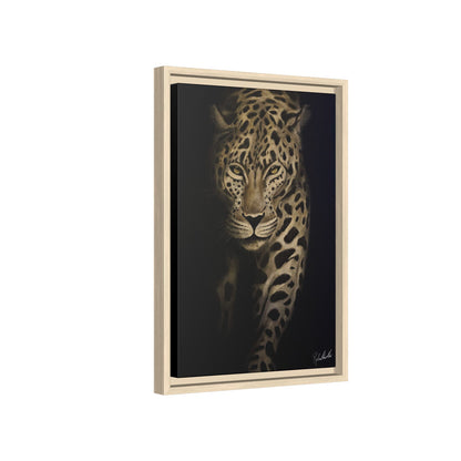 Leopard at Night Framed Wall Art