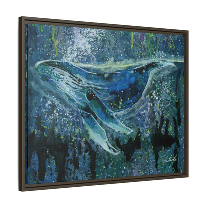 Watercolor Whale Framed Wall Art