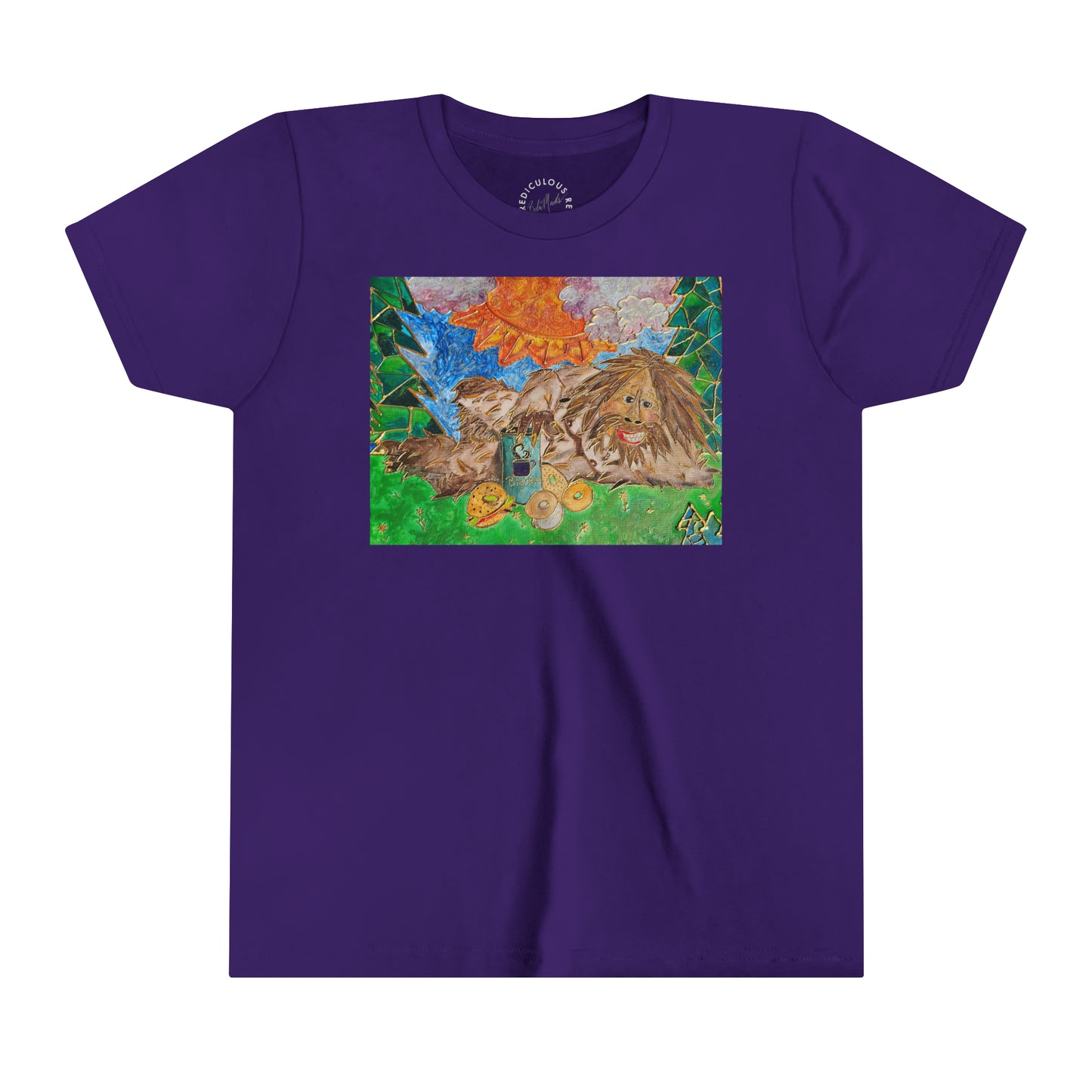 Sasquatch with background Kids T-Shirt