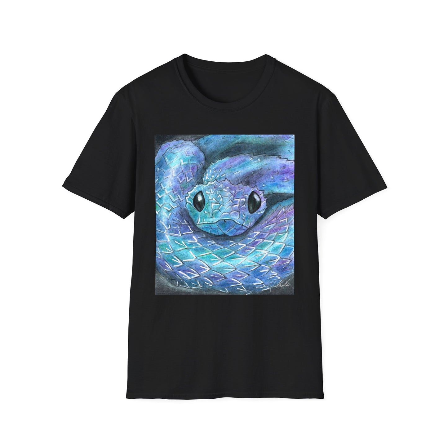 Cute Snake Unisex Softstyle Print T-Shirt