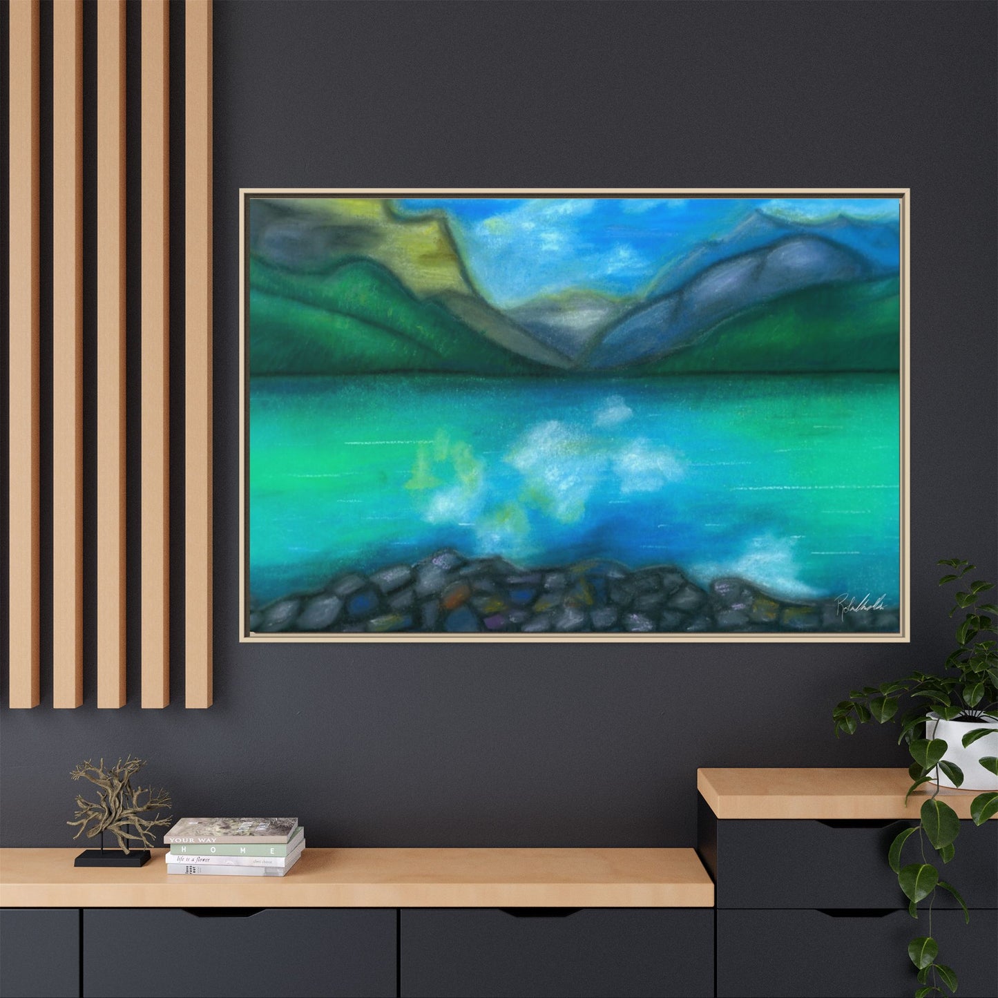 Mountain Lake Framed Wall Art