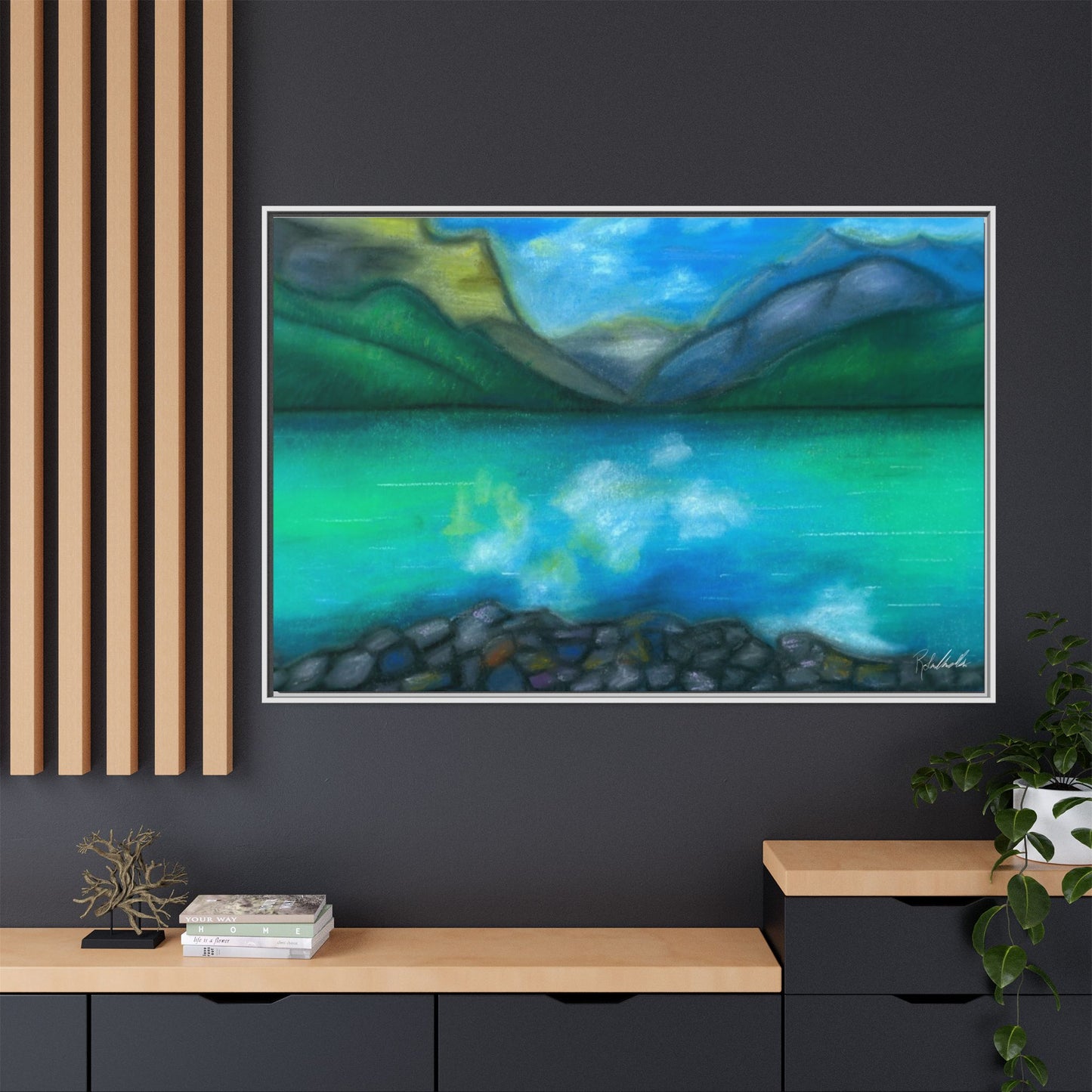 Mountain Lake Framed Wall Art