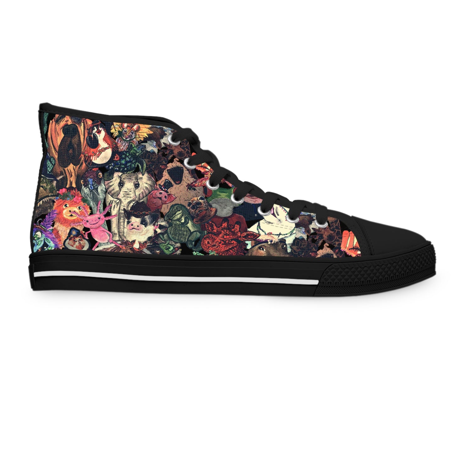 Vintage Animal Mashup Unisex Classic High Top Sneakers