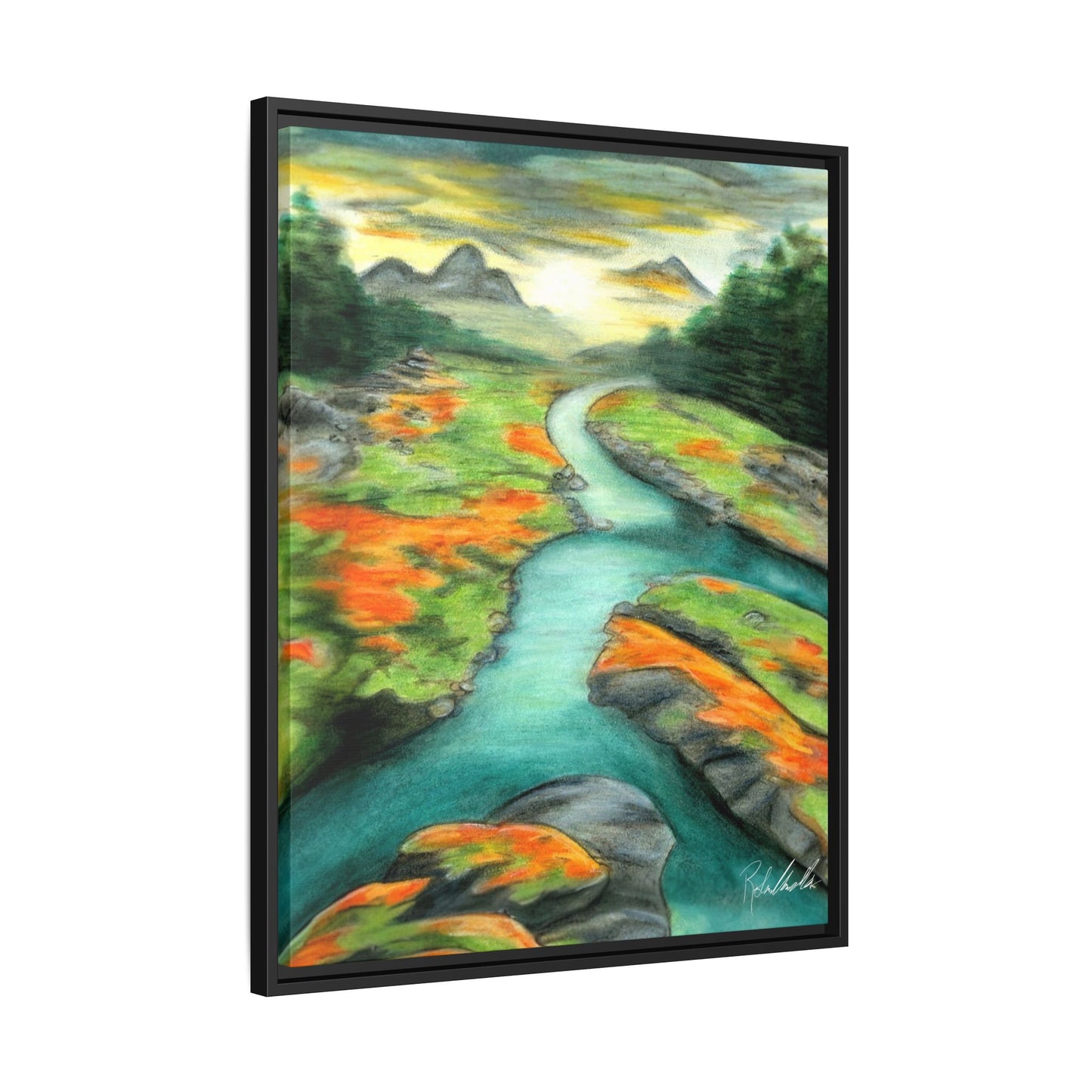 Mountain Stream Framed Wall Art