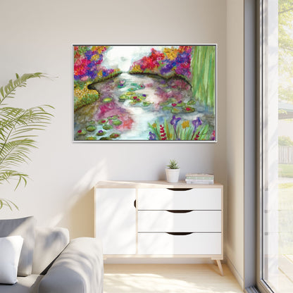 Floral Summer Pond Framed Wall Art