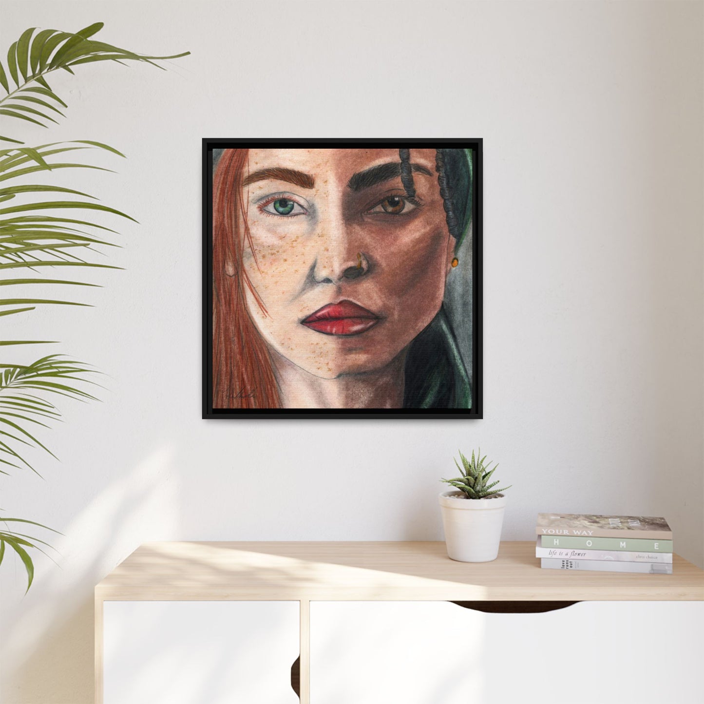 Beyond Race Woman Framed Wall Art