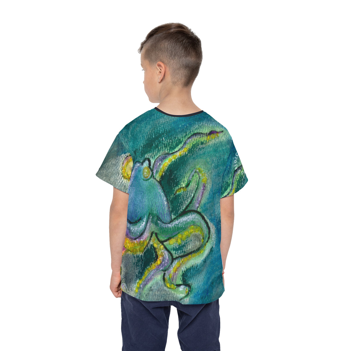 Kids Octopus Sports Jersey — Colorful Ocean Art Athletic Tee