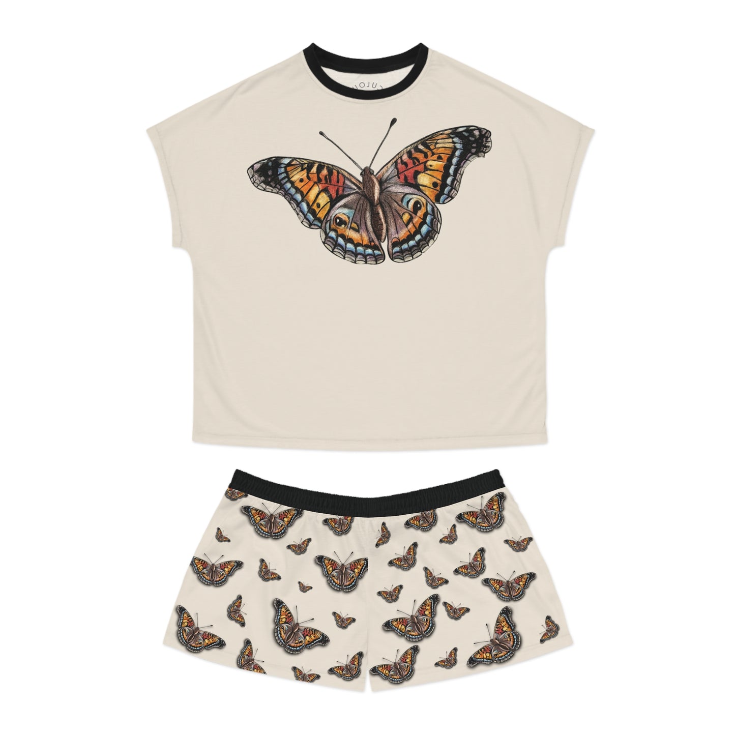 Butterfly Dream Women's Short Pajama Set – Vintage Monarch Print