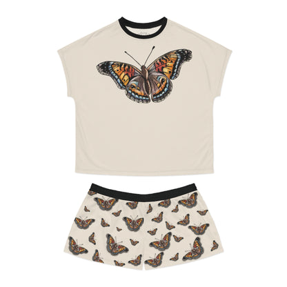 Butterfly Dream Women's Short Pajama Set – Vintage Monarch Print