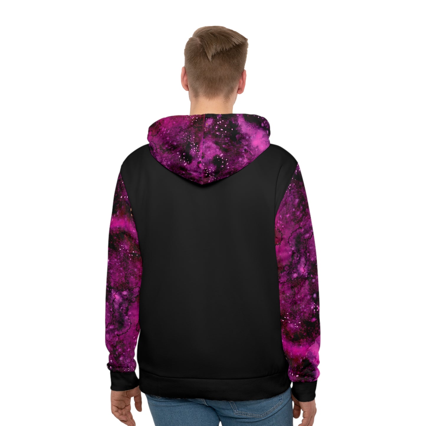 Rose Colored Galaxy Unisex Fashion Hoodie (AOP)