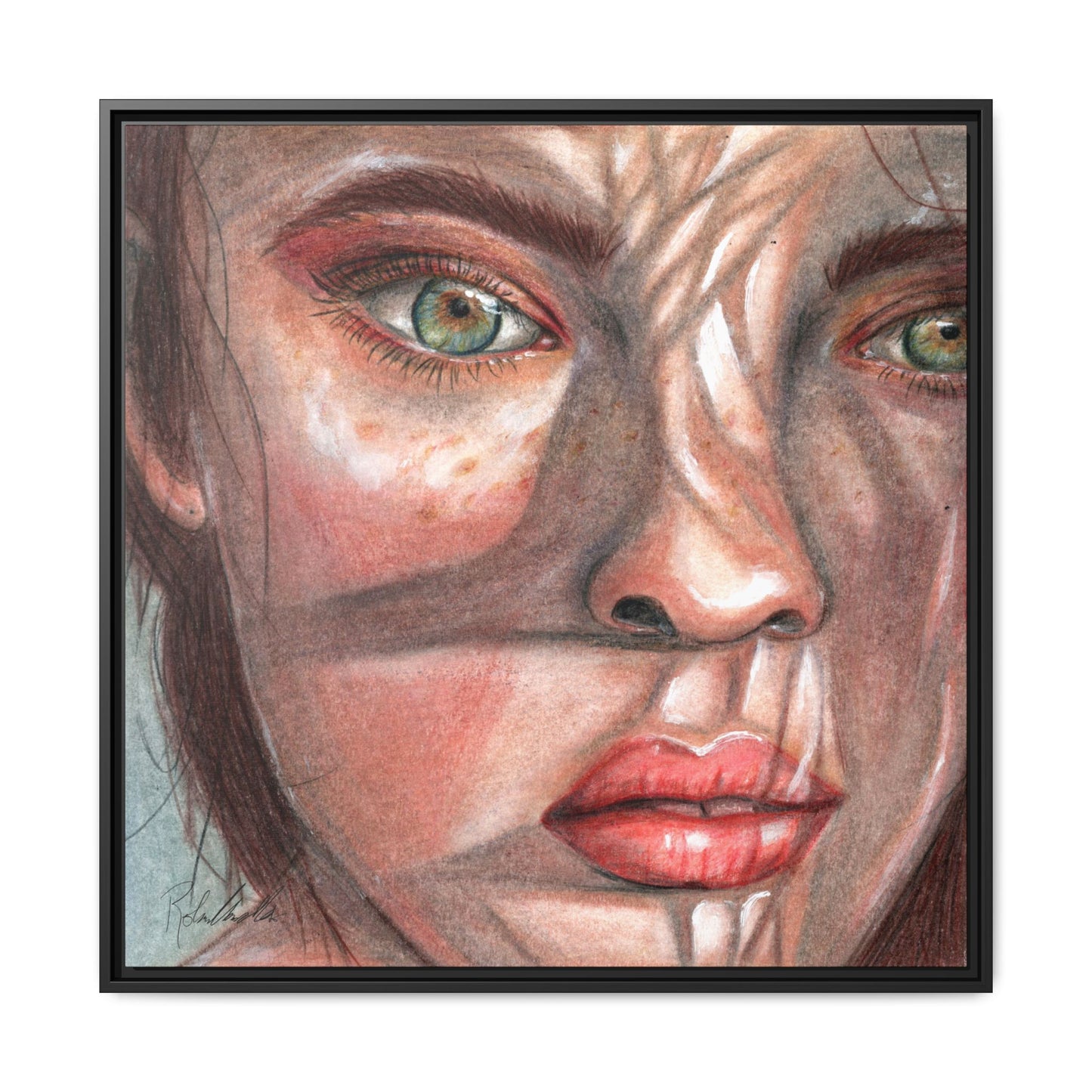 Woman In the Shadows Framed Wall Art