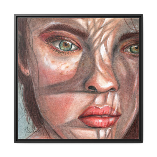 Woman In the Shadows Framed Wall Art