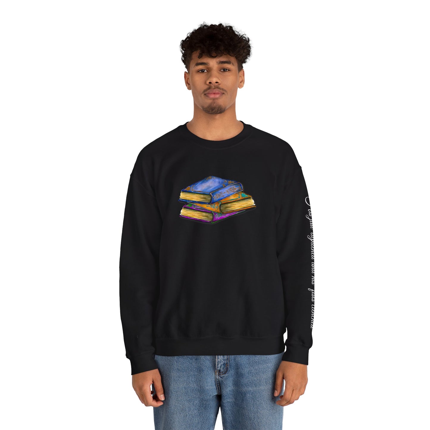 Book- His jaw tightened... Unisex Heavy Blend™ Crewneck Sweatshirt