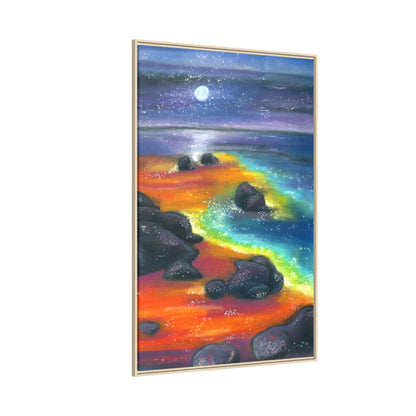 Beach at Night Frame Wall Art