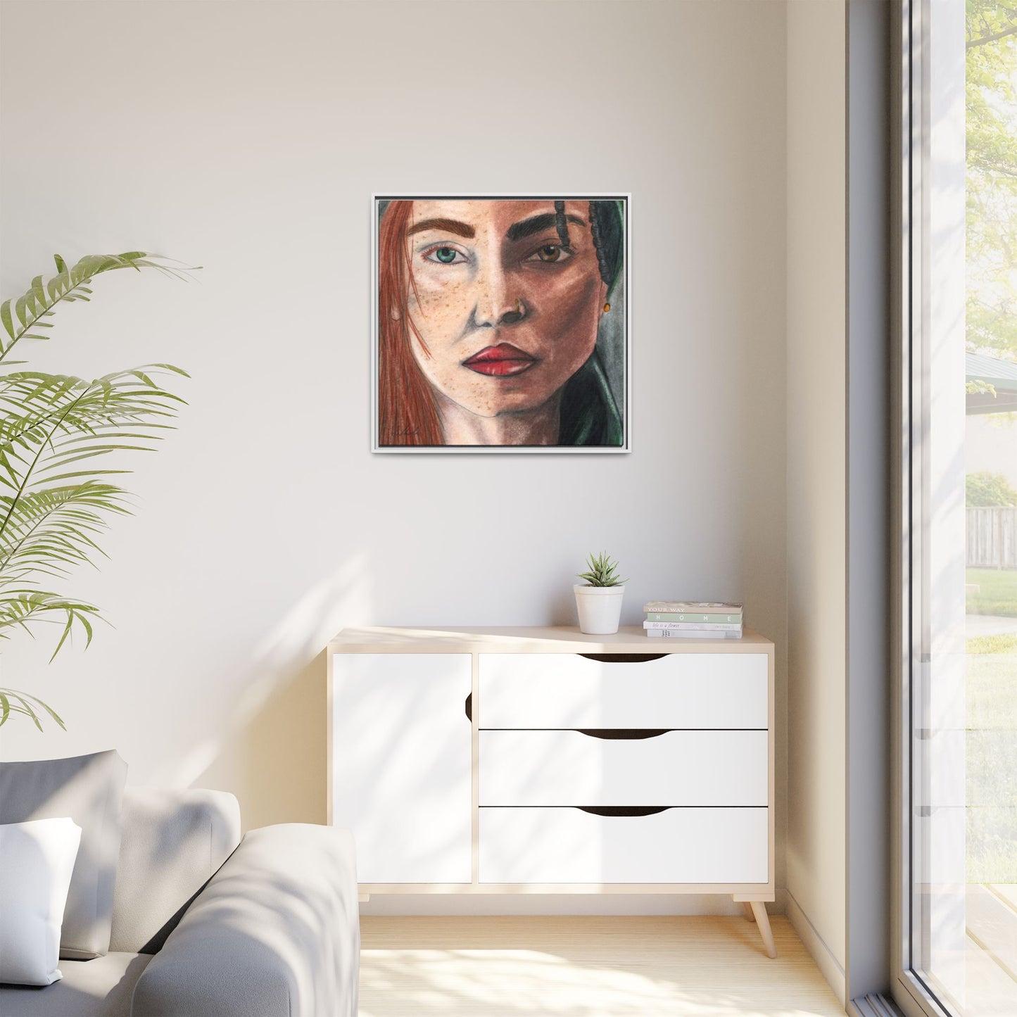 Beyond Race Woman Framed Wall Art