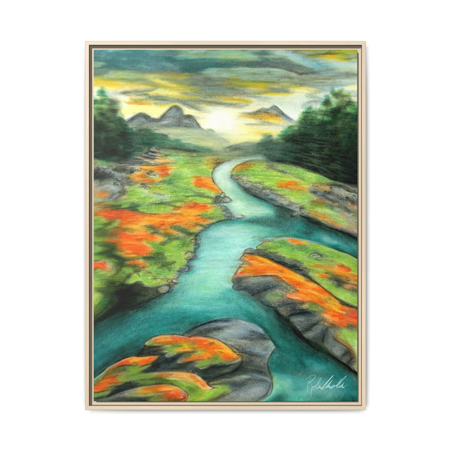 Mountain Stream Framed Wall Art