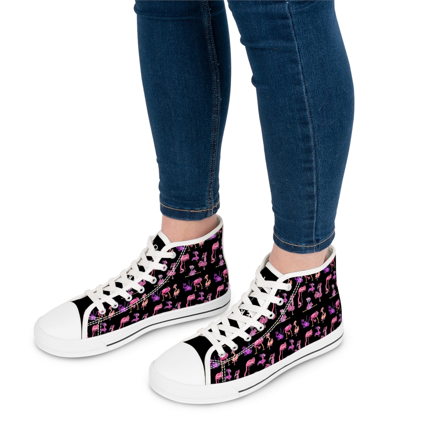 Unisex Flamingo Classic High Top Sneakers