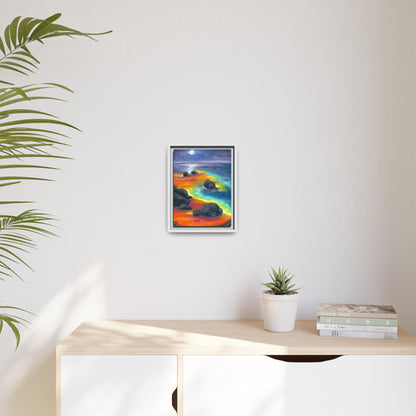 Beach at Night Frame Wall Art