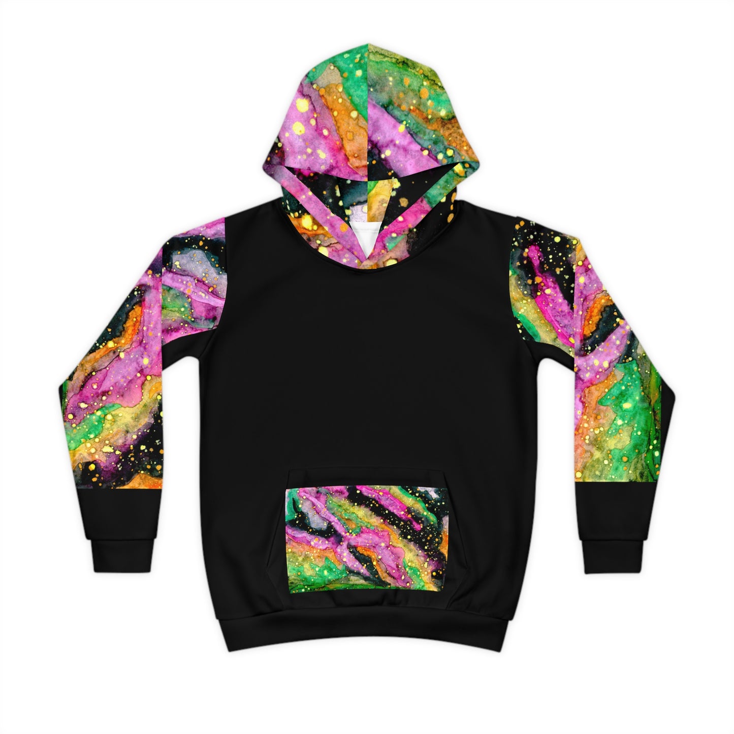 Neon Galaxy Children's Hoodie (AOP)