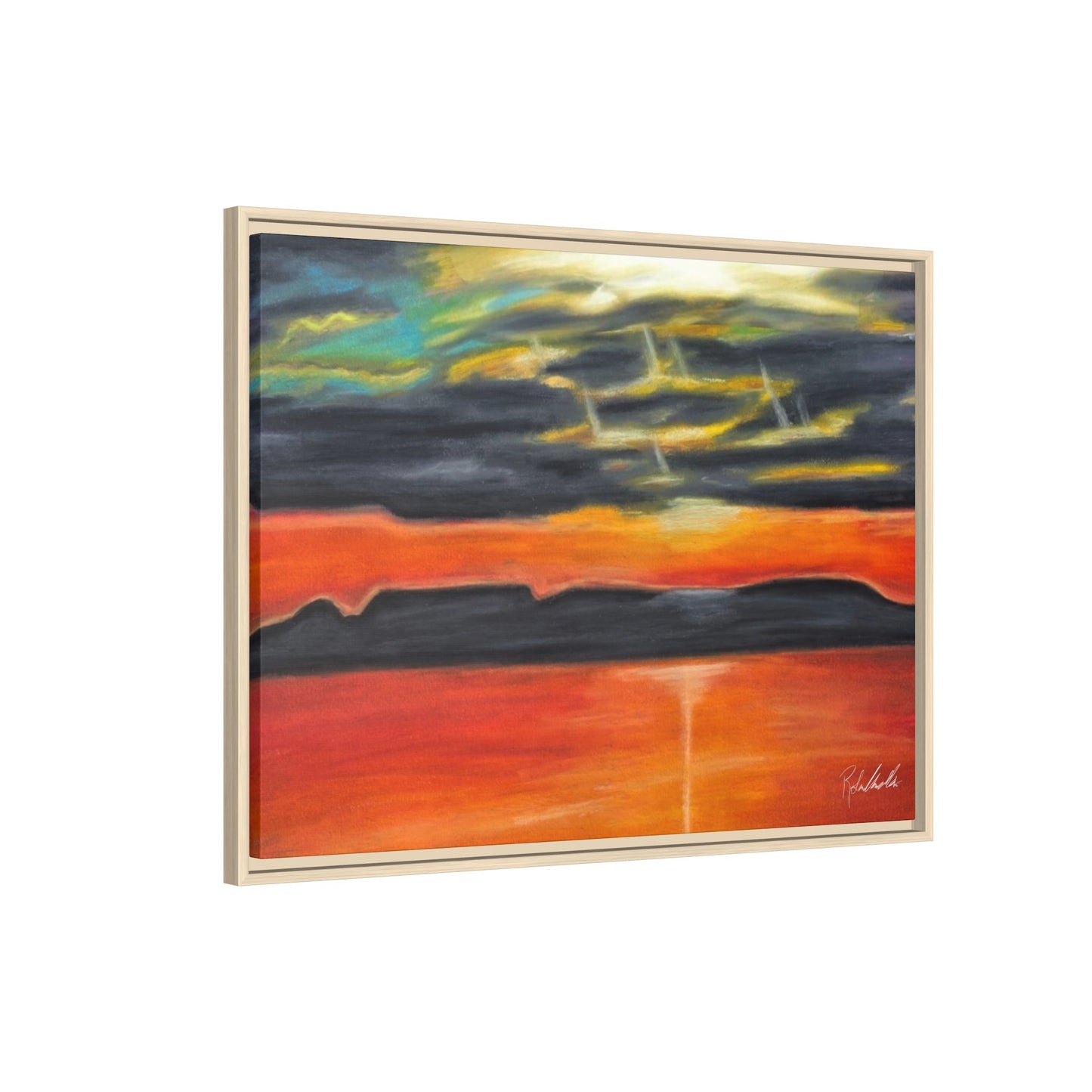 Sleeping Giant at Sunset Framed Wall Art