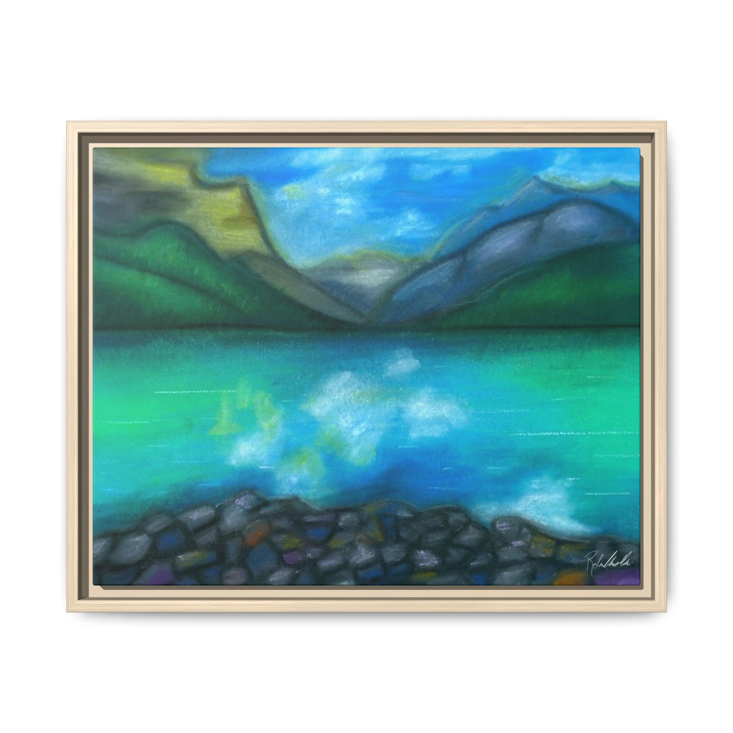 Mountain Lake Framed Wall Art