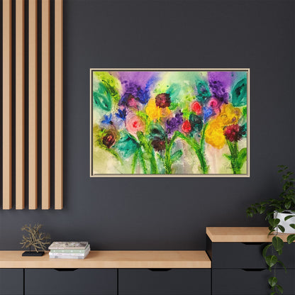 Abstract Flowers Framed Wall Art