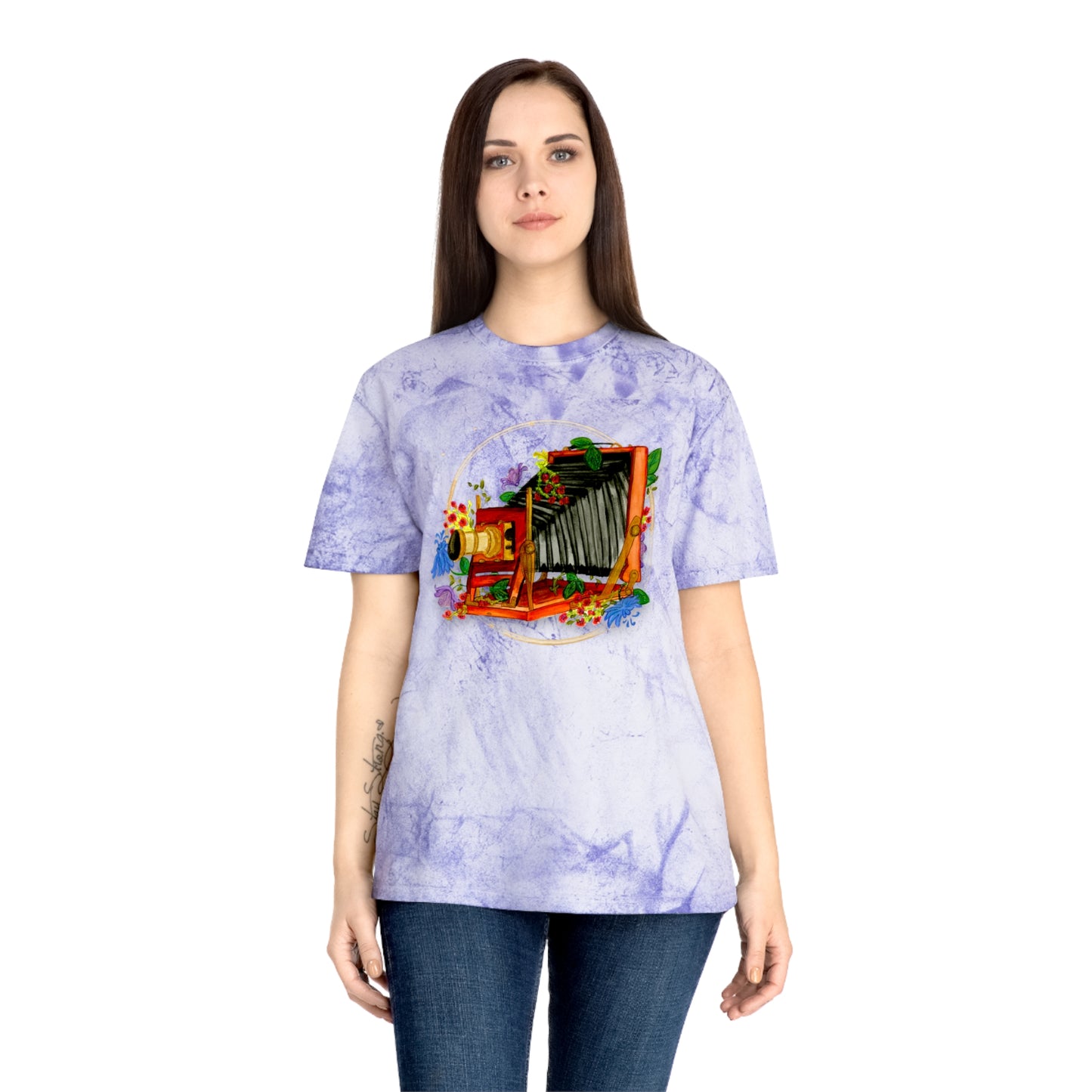 Vintage Camera Unisex Color Blast T-Shirt