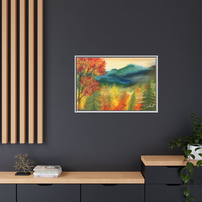 Fall Mountains Framed Wall Art