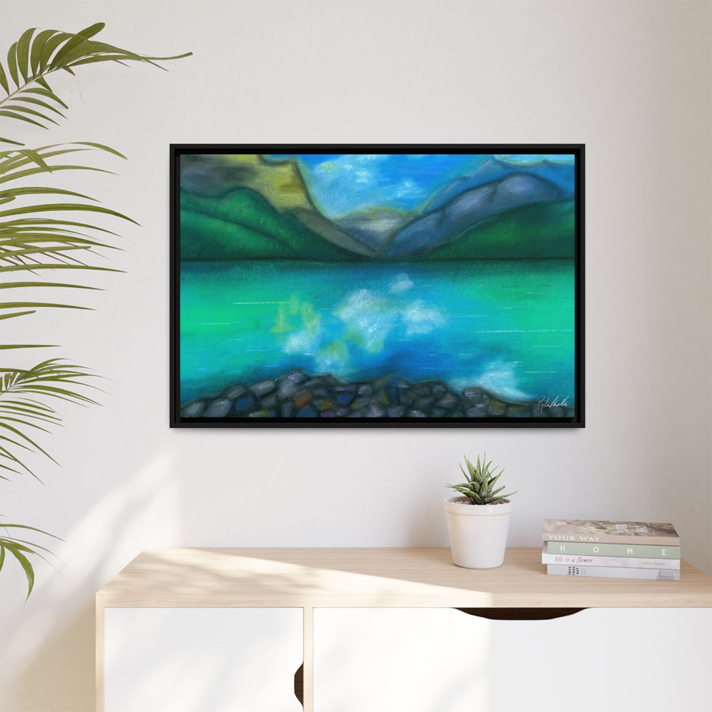 Mountain Lake Framed Wall Art