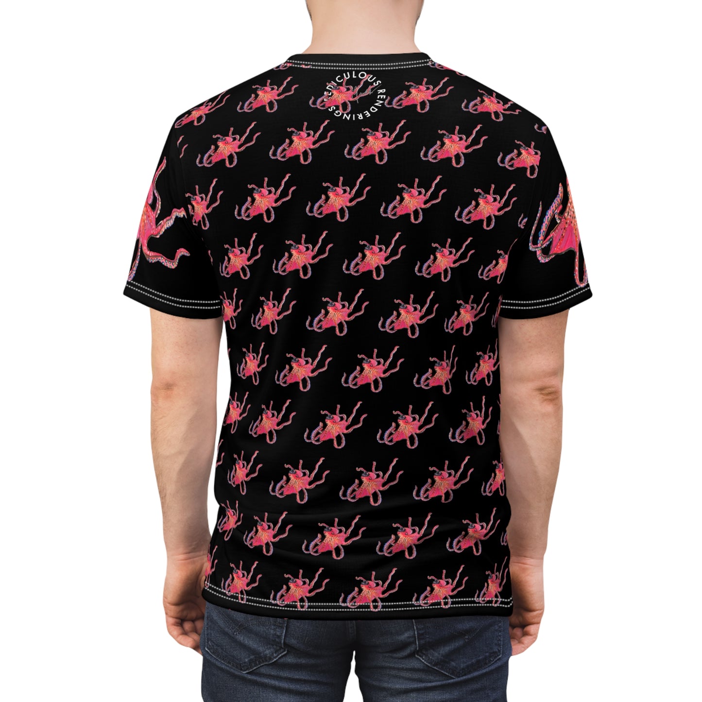 Red Octopus Cut & Sew Tee (AOP)