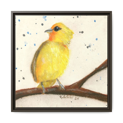 Yellow Canary Bird Framed Wall Art