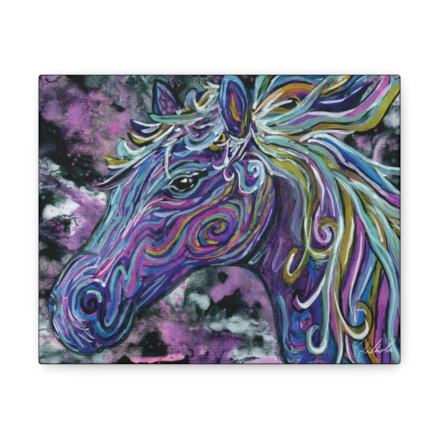 Watercolor Horse Canvas Gallery Wrap