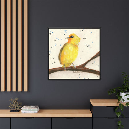 Yellow Canary Bird Framed Wall Art