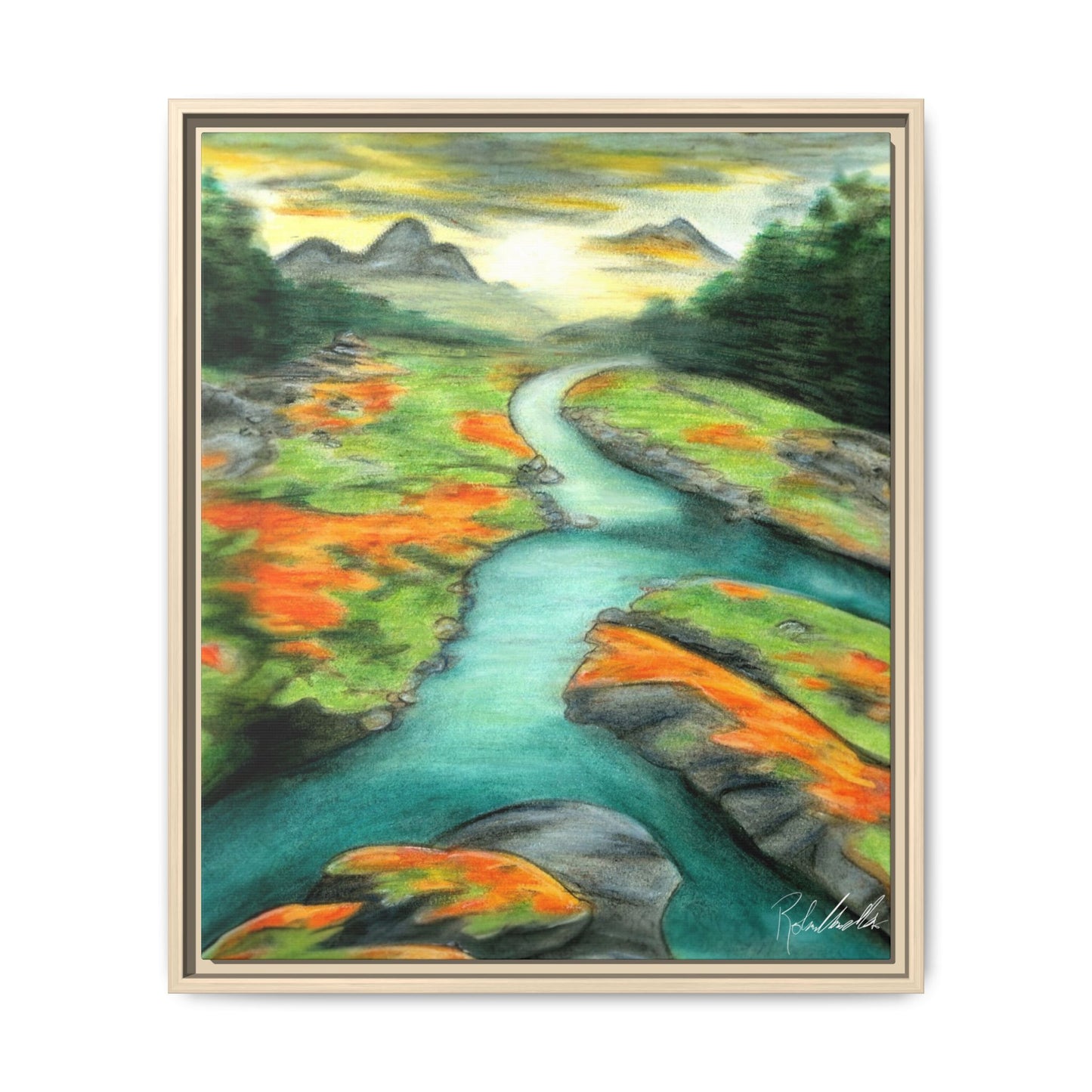 Mountain Stream Framed Wall Art