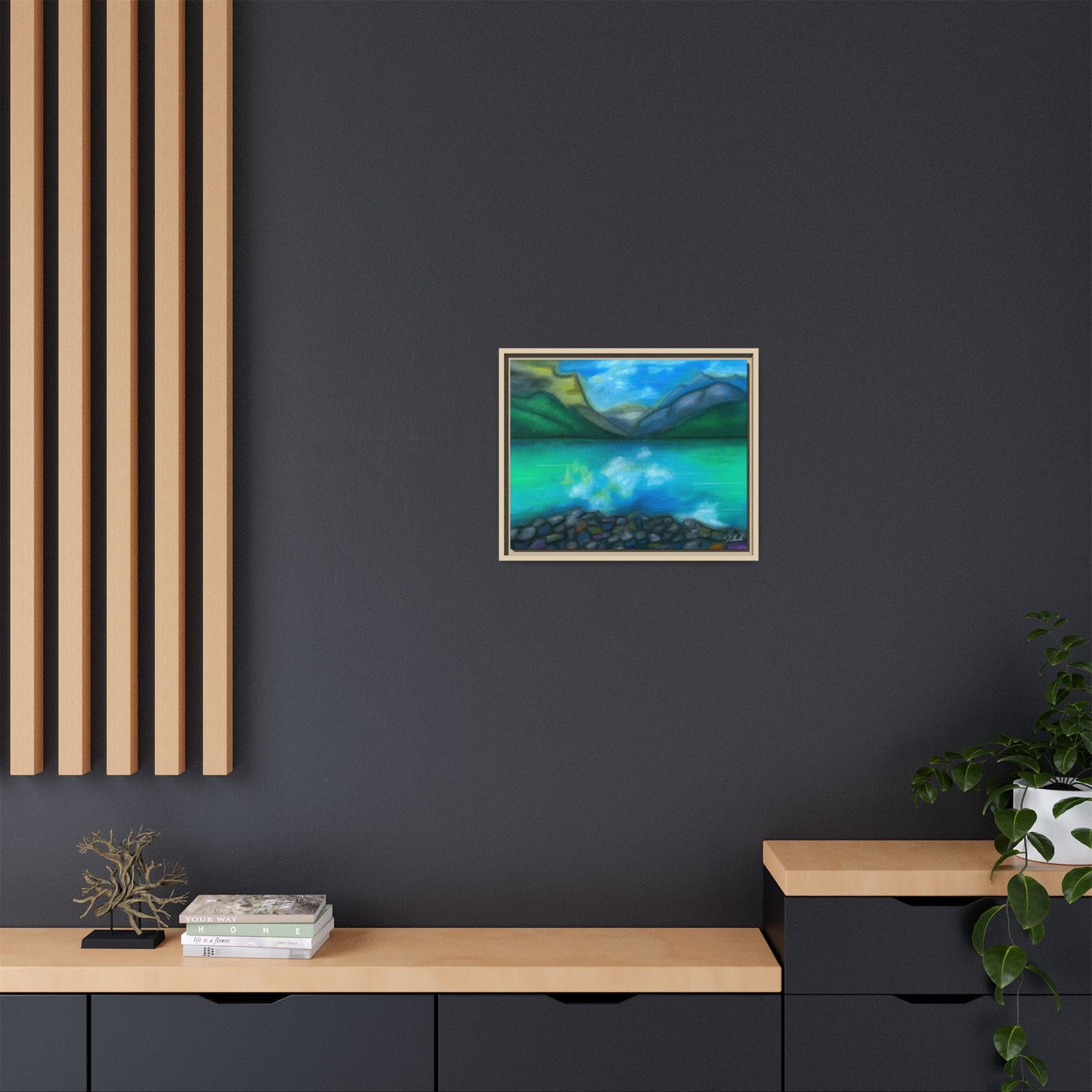 Mountain Lake Framed Wall Art