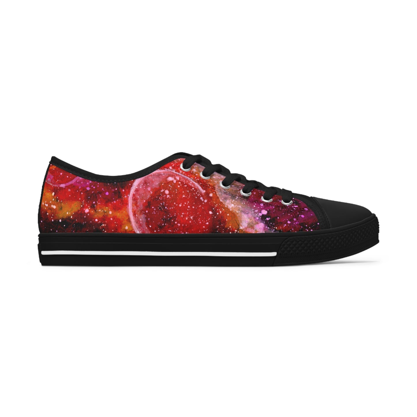 Orange Moons Galaxy Unisex Classic Low Top Sneakers